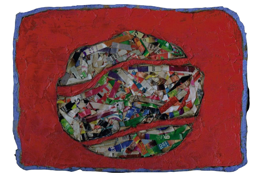 petit cosmos rouge  21X29,5 2015